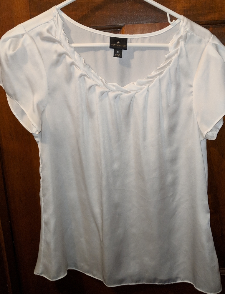 Silky ivory blouse - Worthington - medium